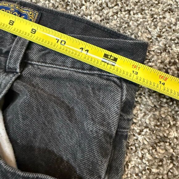 Vintage Bonjour Jeans Black Denim Straight Tapered High Rise Mom 26” 27” - Picture 5 of 8